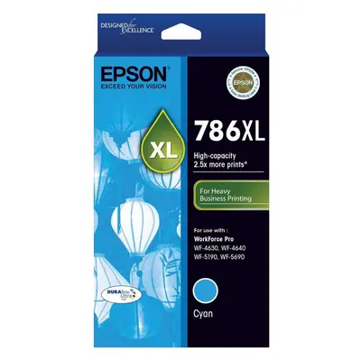 Genuine Original Epson 786XL Cyan Ink Cartridge Toner High Capacity T787292