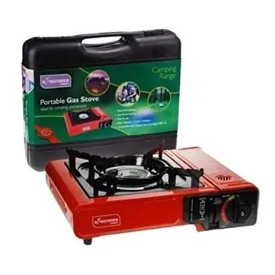 PORTABLE CAMPING PICNIC FISHING FESTIVAL GAS POWERED STOVE & CARRY CASE OLSTOVE