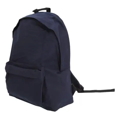 (One Size, French Navy) Bagbase Maxi Fashion Backpack / Rucksack / Bag (22 Litres) (Pack of 2)