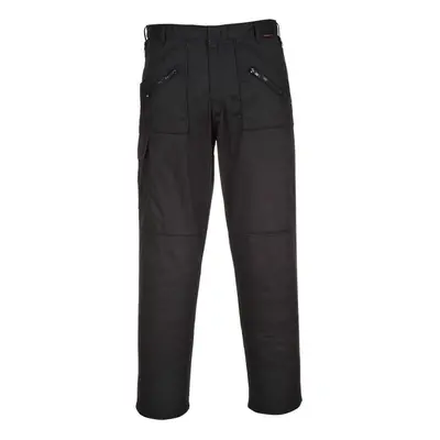 (46R, Black) Portwest Mens Action Stretch Trousers