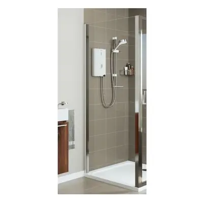 Mira Leap Chrome Framed Shower Enclosure Side Panel 6mm Easy Clean Glass 800mm