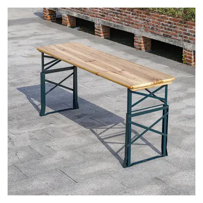 Outdoor Wooden Folding Beer Table Garden Furniture Height Adjustable