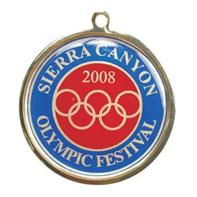 Simba EXPRESS-011 1.5 in. Brass Vibraprint Insert Medal, Gold