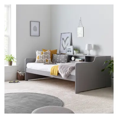 Tokyo Grey Guest Bed Day Bed With Bookshelves