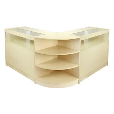 Shop Counters Maple Retail Display Storage Cabinets Jewellery Showcase Libra