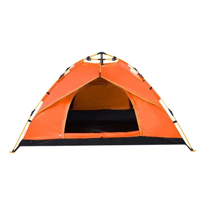 (Orange) People Fully Automatic Camping Tent Water Resistant Folding Outdoors Hiking Travel