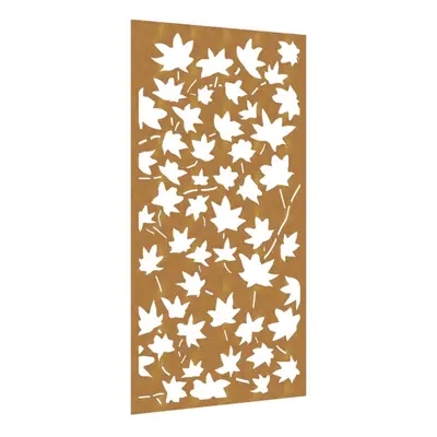 vidaXL Garden Wall Decoration Wall Art Decor Corten Steel Maple Leaf Design