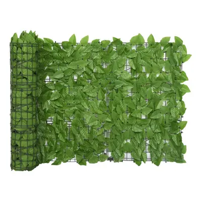 vidaXL Balcony Screen with Green Leaves 600x75 cm Outdoor Privacy Screen Fence