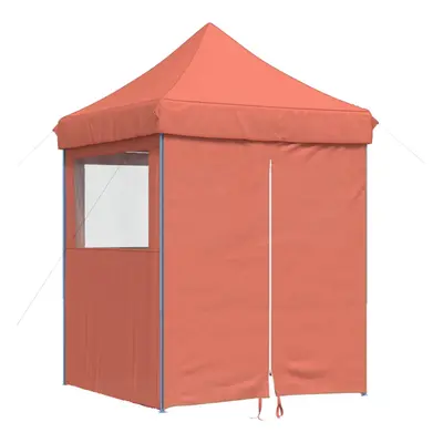 (terracotta, with sidewalls) vidaXL Professional Folding Party Tent Outdoor Canopy Garden Pavili