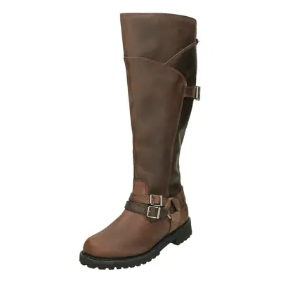 (Burgundy, UK 5) Ladies Harley Davidson Knee High Boots Lomita