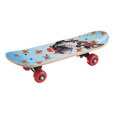 (E) 17inch 7-layer Children Skateboard Chinese Maple Decoration Boards Light Wooden Double Rocke