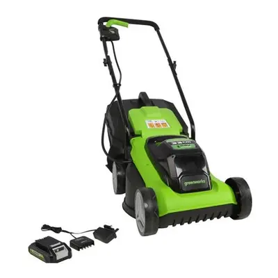 Greenworks GD24LM33K2 24v Cordless Mower c/w Battery & Charger