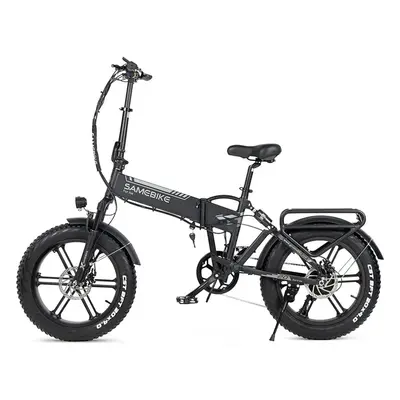 (Black) SAMEBIKE XWXL09 Magnesuim Alloy Rim Electric Bike