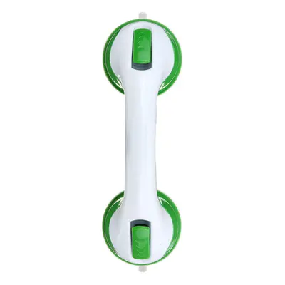 (Green + white) Grip Suction Cup Safe Helping Handle Bath Tub Bathroom Shower Grab Bar Handrail 