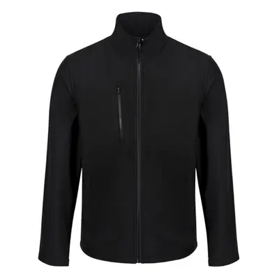 (M, Black/Black) Regatta Professional Mens Ablaze Three Layer Soft Shell Jacket