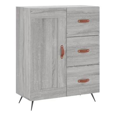 (grey sonoma) vidaXL Sideboard Storage Side Cabinet Cupboard Grey Sonoma Engineered Wood