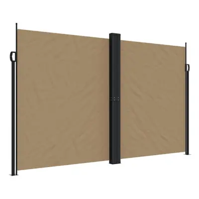 (taupe, x cm) vidaXL Retractable Side Awning Outdoor Privacy Screen Shade Cream 180x1000 cm