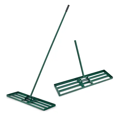 Lawn Level Rake Heavy Duty Garden Level Lawn Tool w/ Ergonomic Handle