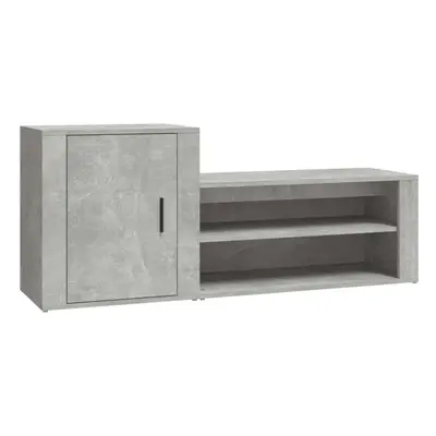 (Concrete grey) vidaXL Shoe Cabinet Engineered Wood Home Shoe Storage Organiser Multi Colours