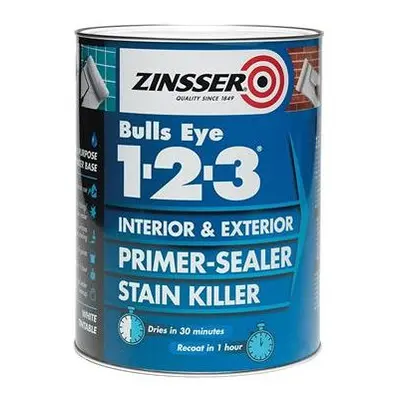 Zinsser ZINBE12325L 2.5 Litre Bulls Eye Primer/Sealer Paint