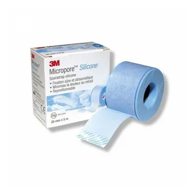 3M Micropore Silicone Adhesive Plaster 2.5cm x 5M x