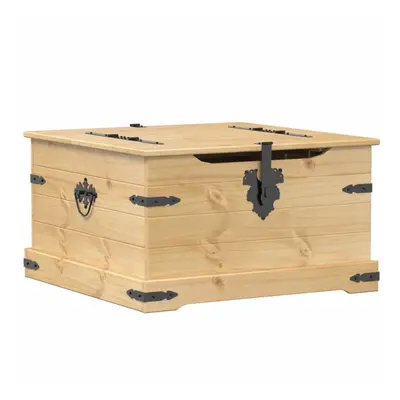 vidaXL Storage Box Blanket Box Storage Chest Toy Box Trunk Solid Wood Pine