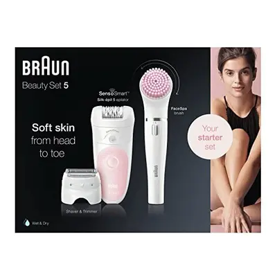 Braun Silk-Ã©pil Beauty Set, 4-in-1 SensoSmart Epilator For Hair Removal, With Lady Shaver & Tri