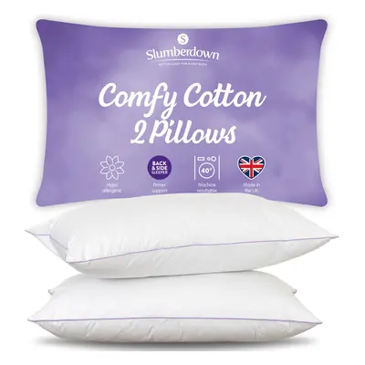 (4 Pack) Slumberdown Comfy Cotton Pillow