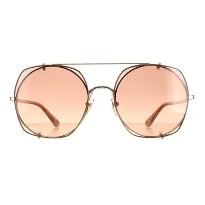 Chloe Sunglasses CH0042S Gold Brown Gradient