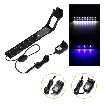 (EU Plug) 8W 33cm Blue & White LED Adjustable Aquarium Fish Tank Lamp Super Slim Clip On Light