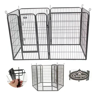 Heavy Duty Panel Pet Playpen Metal Cage - Large