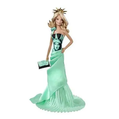 Barbie - T3772 - Dolls of the World Landmark Collection Toy - Statue of Liberty Deluxe Barbie Co