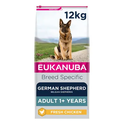 Eukanuba Complete Dry Dog Food for Adult German Shepherd Breed Types with Fresh Chicken kg