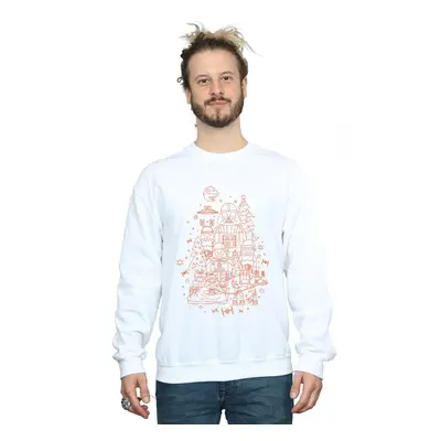 (5XL, White) Star Wars Mens Empire Christmas Sweatshirt