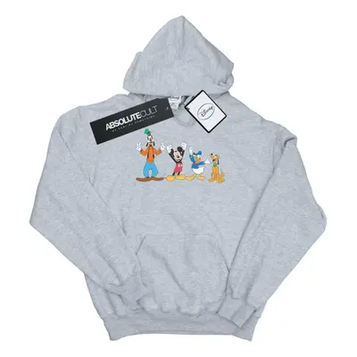 (M, Sports Grey) Disney Mens Mickey Mouse Friends Hoodie