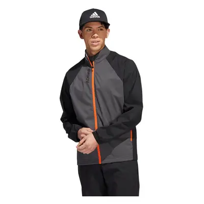 (M, Black) adidas Golf Mens Provisional Water Resistant Lightweight Recycled Jacket