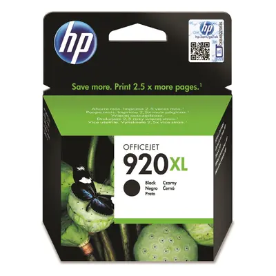 HP 920XL High Yield Black Original Ink Cartridge (CD975AE)