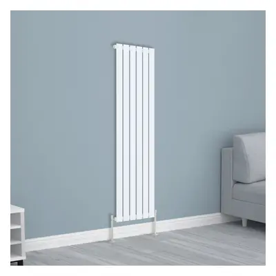 (1600x408mm Single, White) NRG Horizontal Vertical Flat Panel Designer Radiator Central Heating 