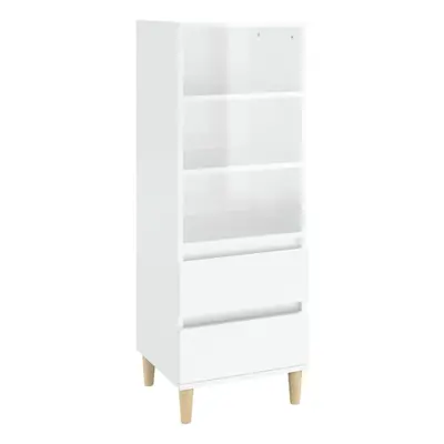 (High gloss white) vidaXL Highboard Engineered Wood High Sideboard Buffet Cabinet Multi Colours