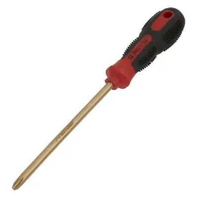 Non-Sparking Phillips Screwdriver - #3 x 150mm - Soft Grip Handle - Die Forged