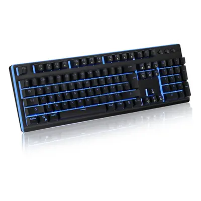 104 Keys German Layout Keyboard RGB LED Effects With Mechanical Handfeel Gaming Keyboard