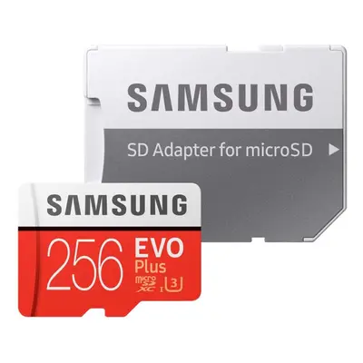 Samsung EVO Plus GB microSDXC UHS-I U3 MB/s Full HD & 4K UHD Memory Card with Adapter (MB-MC256G