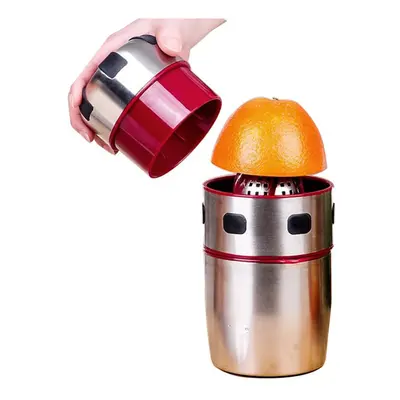 Powerful Stainless Steel Orange Juicer Portable Manual Lid Rotation Citrus Juicer Lemon Orange T