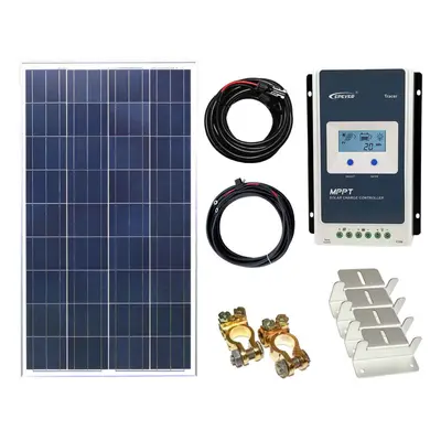 100w Poly Solar Panel Kit 12V/24V with MPPT Controller