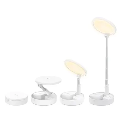 Folding Desk Lamp with Foldable Storage Adjustable Angle 3600mAh Battery Level Brightness 3000-5