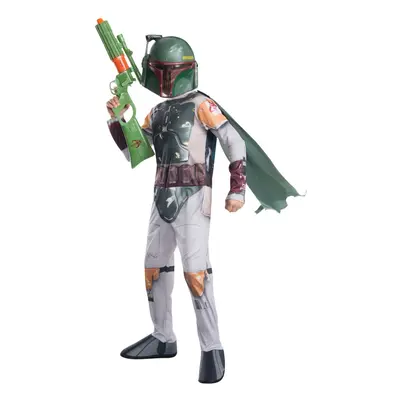 (L, White/Green/Brown) Star Wars: The Book Of Boba Fett Boys Costume