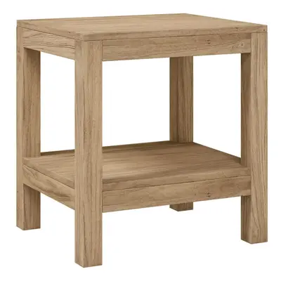 vidaXL Bathroom Side Table Shower Bench Corner Bath Seat Stool Solid Wood Teak