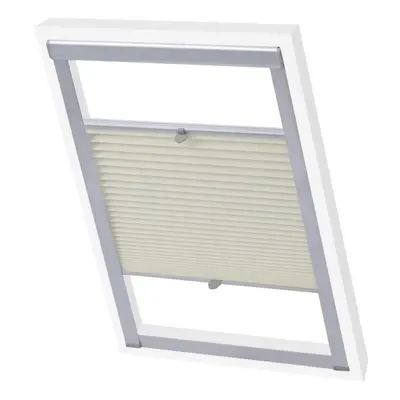 vidaXL Pleated Blinds Cream M06/306 Window Blackout Roller Sunscreen Shade