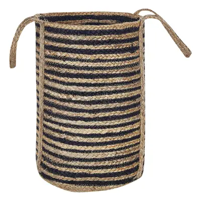 Jute Basket Beige and Black JHANSI