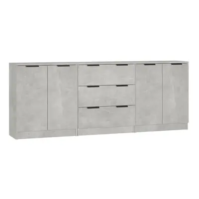 (concrete grey) vidaXL Sideboards Piece Engineered Wood Storage Rack Organiser Multi Colours